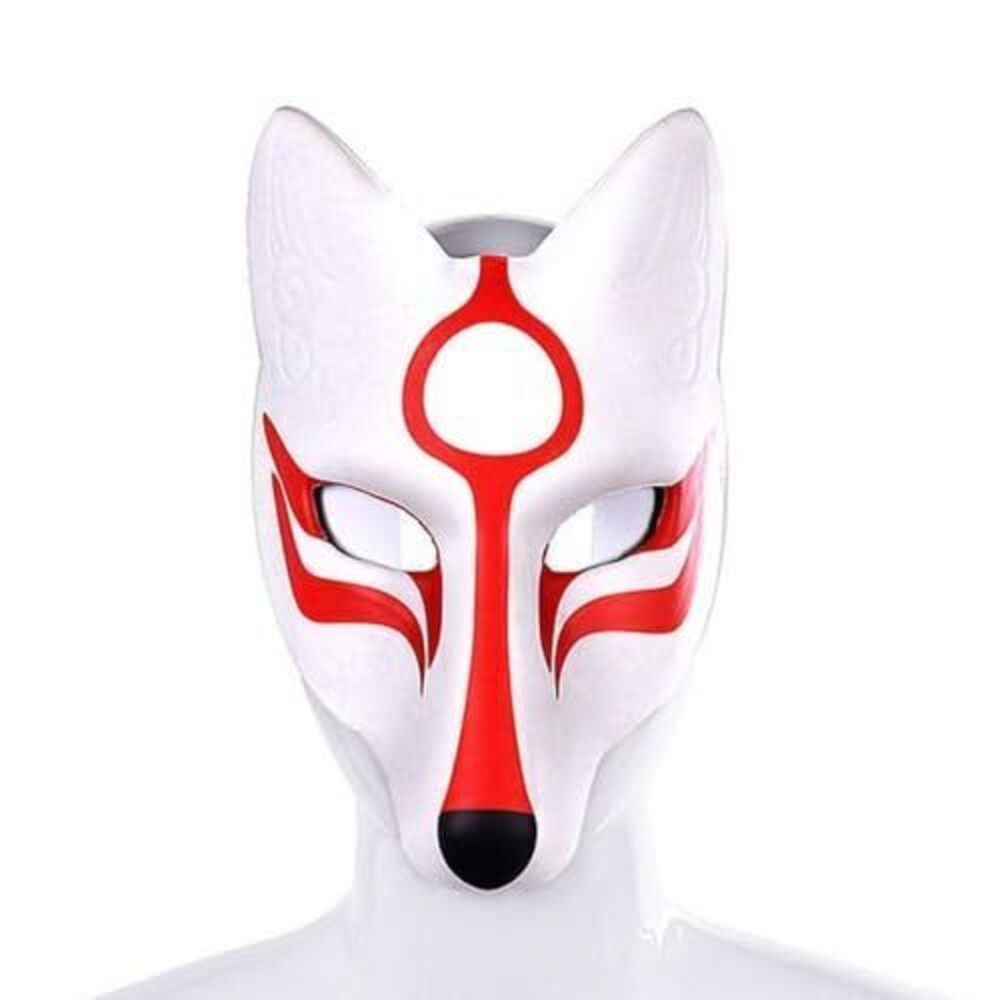9088 Halloween Animal horse Alpaca Head Mask Costume 2 fox red